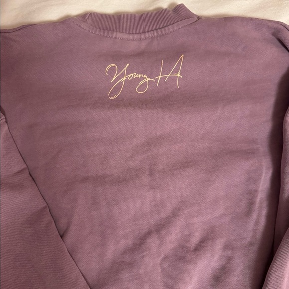 YoungLA Purple Crewneck Sweater Casual Size Small - Picture 6 of 6